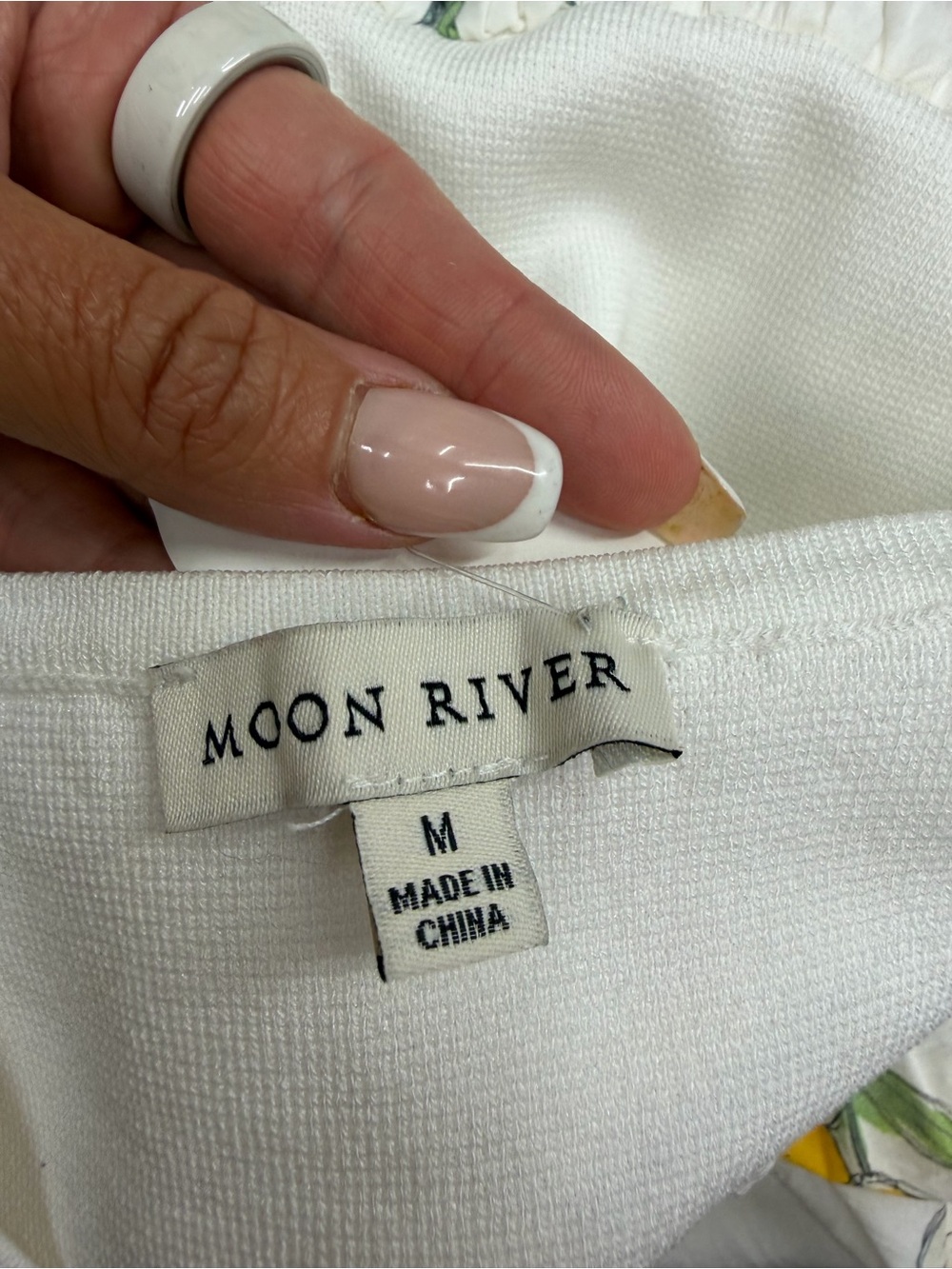 Moon River Tuckernuck Anouk Tank Garden Resort Print Midi Dress White Size M - Picture 3 of 10
